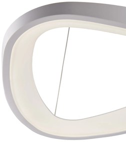 Sospensione Moderna Darwin Plastica Bianca Led 40W Dimmerabile 3000-4000-6000K