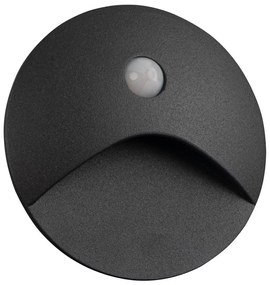 Kanlux 39125 - Lampada LED per gradini con sensore EXIN 2,5W/230V 3000K IP65 antracite tonda