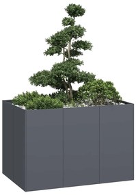 Fioriera Antracite 120x80x80 Cm İn Acciaio /