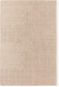 Tappeto in lana fatto a mano con motivo geometrico Alexia