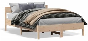 Letto Senza Materasso 160x200 Cm İn Legno Massello Di Pino /