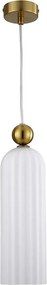 Lampadario a cavo PIEGA 1xE14/40W/230V ottone/bianco