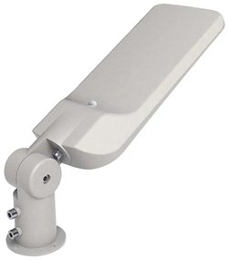 Lampione LED stradale 100W 6500K IP65 con sensore crepuscolare grigio