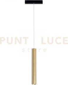 Sospensione davinci tubo oro led 48v 3w 300lm 4000k 30x16,1x3,5cm
