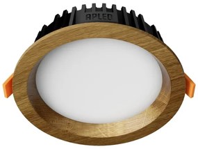 APLED - Lampada LED RONDO WOODLINE LED/6W/230V 3000K diametro 15 cm quercia legno solido
