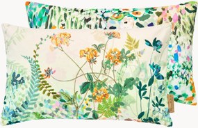 Copricuscino reversibile in velluto di cotone Spring Breeze
