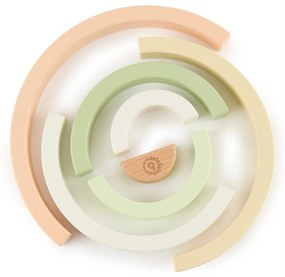 Bieco - Arcobaleno impilabile in legno - coniglietto Fine