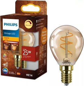 Lampadina LED dimmerabile VINTAGE Philips P45 E14/3,1W/230V 2200K