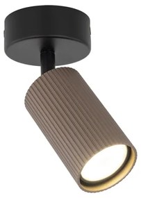 Faretto TUNE 1xGU10/10W/230V nero/marrone