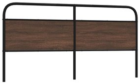 Testiera Rovere Marrone 190 Cm İn Acciaio E Truciolato /