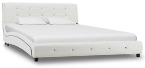 Giroletto Con Led Senza Materasso Bianco Similpelle 140x200 Cm /