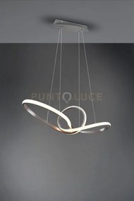 Sansa sospensione led 28w  3200lm, 3000k infinito acciaio satinato ...