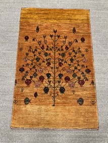 Loribaft Tappeto 60 x 100 Giallo (Iran) Annodato A Mano