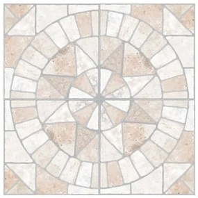 Pavimento grès porcellanato da esterno 34 x 34 cm Ceramiche San Nicola Ventaglio Pavé Gubbio Light