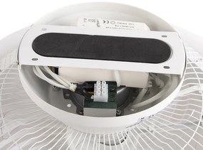 Ventilatore da soffitto bianco 55,5 cm con LED dimmerabile con telecomando - Clima