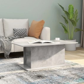 Tavolino Da Salotto Grigio Cemento 102x55,5x40 Cm İn Truciolato /