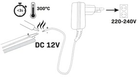 Striscia LED NEON 2 m LED/27W/12V 4000K IP65