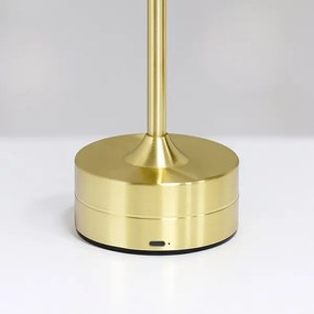 Lampada da tavolo LED ricaricabile a sfioramento TAVOLO LED/2,5W/5V 2400 mAh 3000-6000K dorata