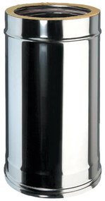 Condotto a doppia parete Tubo DP coib Aisi 316L d.150/200 in inox 50 cm