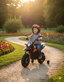 Moto Elettrica per Bambini 12V con Licenza Aprilia RX-125 Motocross Rossa...