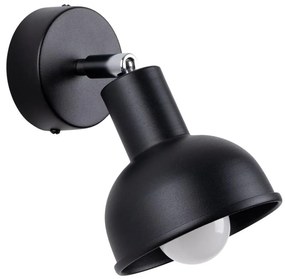 Sollux SL.1316 - Faretto da parete ELBA 1xE27/15W/230V nero