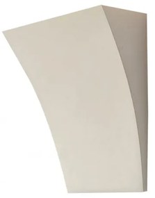 Applique in Gesso Pitturabile 195x100x250 da parete G9 Colore del corpo Pitturabile