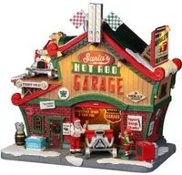 Garage di Babbo Natale Lemax decorazione Natale