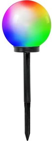 Lampada solare LED RGB con sensore SPHERE, LED 1,2 V, IP44, 200 mAh, ø 20 cm