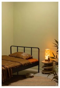 Letto singolo in metallo nero con griglia 120x200 cm Mees - WOOOD