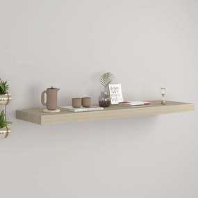 Scaffale A Parete Rovere 90x23,5x3,8 Cm İn Mdf /