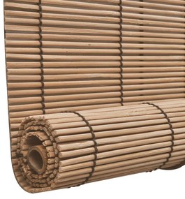 Tende a Rullo in Bambù Marrone 140x160 cm