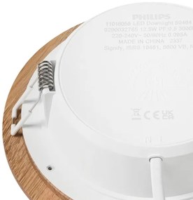 Lampada LED da incasso WOODY SPOT LED/12,5W/230V 3000K quercia ø 16 cm