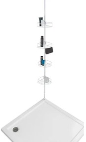 WENKO 26015100 - Mensola angolare DOLCEDO 31x230 cm acciaio inox/bianco