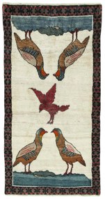Gabbeh Tappeto persiano 90 x 180 Beige (Iran) Annodato A Mano