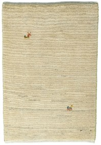 Gabbeh Tappeto 60 x 90 Beige (Iran) Annodato A Mano