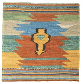 Kilim Tappeto persiano 100x110 (Iran) Tessuto A Mano