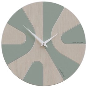 CalleaDesign Orologio da parete moderno silenzioso AsYm- in vari colori VERDE SALVIA