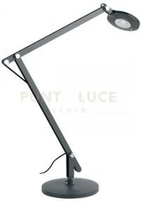 Lampada da lettura led locke grigia 6w 700lm 4000k 53x55cm orientabile