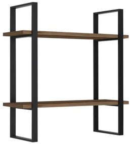 Mensola da parete BUBA 70x70 cm marrone/antracite