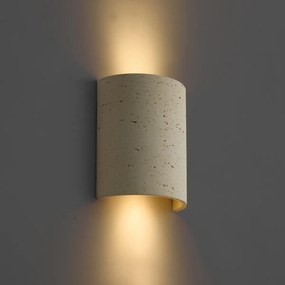 Lampada da parete Japandi Beige 2 luci - Travi