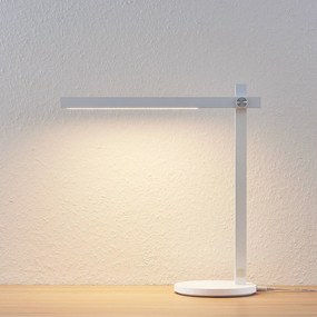 Lindby Lampada LED da scrivania Loretta, bianca