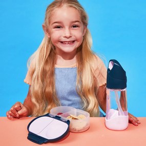 Box porta merenda piccolo – indaco/rosa