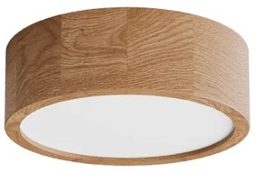 Plafoniera con sensore CLEO 2xE27/24W/230V Ø 27,5 cm rovere