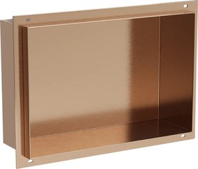 Mexen X-Wall-NR mensola incassata senza cornice 30 x 20 cm, rame spazzolato - 19C1302010