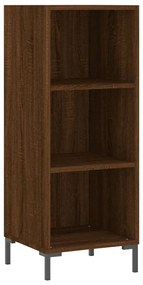 Credenza rovere marrone 34,5x32,5x90 cm in legno multistrato