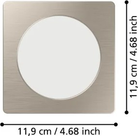 Eglo 901408 - Lampada da incasso LED FUEVA LED/6,3W/230V 11,9x11,9 cm cromo