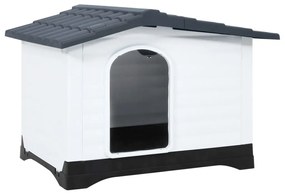 Casetta Per Cani Grigia 90,5x68x66 Cm İn Polipropilene /