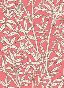 Cole & Son Carta da parati Bamboo Forest - Chalk on Rouge