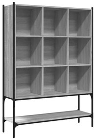 Libreria Grigio Sonoma 102x30x141,5 cm in Legno Multistrato