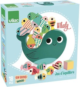 Vilac - Gioco in legno "Balena equilibrista"